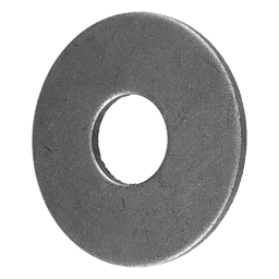 Arandela Plana Galvanizada / 1/4" / Grado 2 / Acero al Carbono / Diámetro Interno 8 mm / Diámetro Externo 18.6 mm / Bolsa 300 piezas