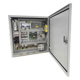 Controlador de Bolardos Hidráulicos / 220 VAC / 4 Bolardos Simultáneos / Activación por Contacto Seco / Entrada de Seguridad Antiobstáculos
