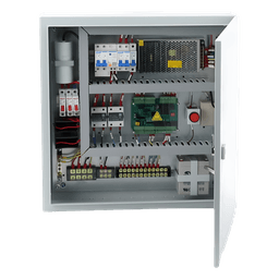 Controlador de Bolardos Hidráulicos / 220 VAC / 4 Bolardos Simultáneos / Activación por Contacto Seco / Entrada de Seguridad Antiobstáculos