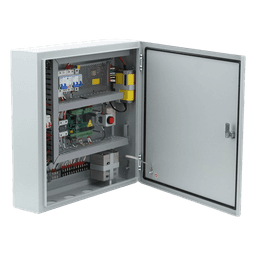 Controlador de Bolardos Hidráulicos / 220 VAC / 4 Bolardos Simultáneos / Activación por Contacto Seco / Entrada de Seguridad Antiobstáculos