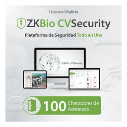 Licencia para ZKBio CVsecurity permite gestionar hasta 100 dispositivos para tiempo y asistencia