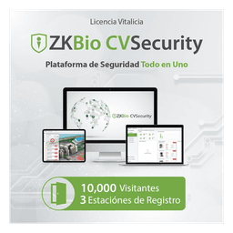 Licencia de Software / Gestión de 10,000 Visitantes Mensuales / 3 Estaciones de Registro / Compatible con PDS-3000