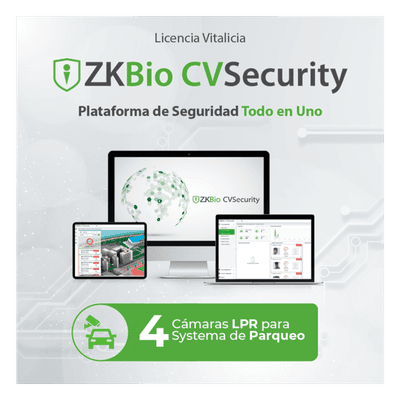 Licencia de Software / 4 Carriles de Estacionamiento / Reconocimiento de Placas LPR / Control de Acceso Vehicular