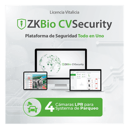 Licencia de Software / 4 Carriles de Estacionamiento / Reconocimiento de Placas LPR / Control de Acceso Vehicular