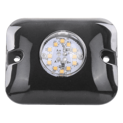 Luz Oculta Ultra Brillante con 12 LED, Color Rojo/Azul