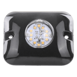 Luz Oculta Ultra Brillante con 12 LED, Color Rojo/Azul