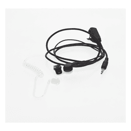Micrófono-Audífono de Solapa / Tubo Acústico Transparente / Sensibilidad -42 dB / Bocina 112 dB / Conector 3.5 mm PTT / Operación -20°C a 70°C