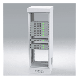 Gabinete para Piso, Capacidad, 31 Unidades de Rack, Doble puerta y Postes frontales e intermedios ajustables, Color Blanco, Se envía el Gabinete Armado.