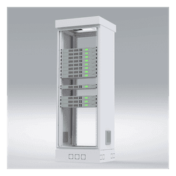 Gabinete para Piso, Capacidad, 31 Unidades de Rack, Doble puerta y Postes frontales e intermedios ajustables, Color Blanco, Se envía el Gabinete Armado.