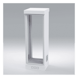 Gabinete para Piso, Capacidad, 31 Unidades de Rack, Doble puerta y Postes frontales e intermedios ajustables, Color Blanco, Se envía el Gabinete Armado.