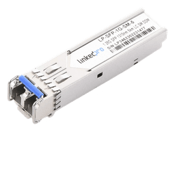 Transceptor Óptico SFP (Mini-Gbic) / Monomodo 1310 nm / 1.25 Gbps / 1000BASE / Conectores LC/UPC Dúplex / DDM / Hasta 5 km 