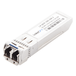 Transceptor Óptico SFP+ (Mini-Gbic) / Monomodo 1310 nm / 10 Gbps / 10GBASE / Conectores LC/UPC Dúplex / DDM / Hasta 3 km 