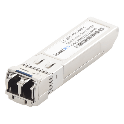Transceptor Óptico SFP+ (Mini-Gbic) / Monomodo 1310 nm / 10 Gbps / 10GBASE / Conectores LC/UPC Dúplex / DDM / Hasta 5 km 