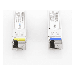 Transceptores Ópticos Bidireccionales SFP (Mini-Gbic) / Monomodo 1310 & 1550 nm / 1.25 Gbps / 1000BASE-BX / Conector LC/UPC Simplex / DDM / Hasta 3 km / 2 Piezas 