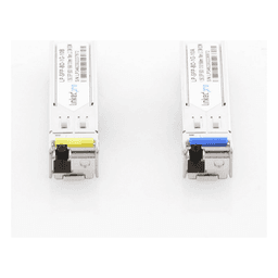 Transceptores Ópticos Bidireccionales SFP (Mini-Gbic) / Monomodo 1310 & 1550 nm / 1.25 Gbps / 1000BASE-BX / Conector LC/UPC Simplex / DDM / Hasta 10 km / 2 Piezas 