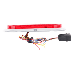 Plafón Ovalado de 7.5" Para Camiones de Transporte, 18 LED Ultra Brillantes, Color Rojo/Claro/Ambar