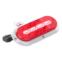 Plafón Ovalado de 7.5" Para Camiones de Transporte, 18 LED Ultra Brillantes, Color Rojo/Claro/Ambar