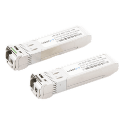 Transceptores Ópticos Bidireccionales SFP+ (Mini-Gbic) / Monomodo 1270 & 1330 nm / 10 Gbps / 10GBASE-BX / Conector LC/UPC Simplex / DDM / Hasta 10 km / 2 Piezas 