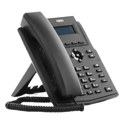 Teléfono IP / 2 Líneas SIP / Pantalla LCD 2.3" 132x64 / Audio HD G.722 y Opus / Conferencia 6 Vías / PoE 802.3af / Puertos Ethernet Duales 10/100 / Soporte EHS