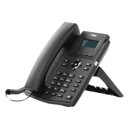 Teléfono IP / 2 Líneas SIP / Pantalla LCD 2.3" 132x64 / Audio HD G.722 y Opus / Conferencia 6 Vías / PoE 802.3af / Puertos Ethernet Duales Gigabit / Soporte EHS