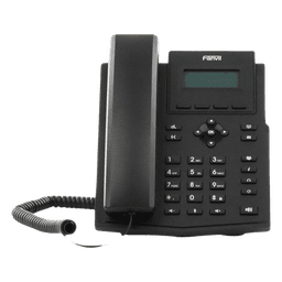 Teléfono IP / 2 Líneas SIP / Pantalla LCD 2.3" 132x64 / Audio HD G.722 y Opus / Conferencia 6 Vías / PoE 802.3af / Puertos Ethernet Duales Gigabit / Soporte EHS