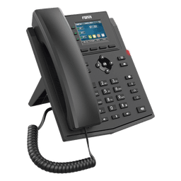 Teléfono IP empresarial para 4 líneas SIP con pantalla LCD de 2.4 pulgadas a color, Opus y conferencia de 3 vías, PoE.