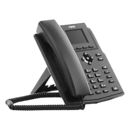 Teléfono IP empresarial para 4 líneas SIP con pantalla LCD de 2.4 pulgadas a color, Opus y conferencia de 3 vías, PoE.