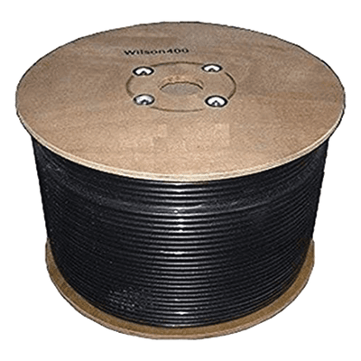 Carrete de Cable Coaxial de Baja Perdida WILSON400 Tipo LMR400. 50 Ohm de Impedancia. 152.4 Metros (500 Pies)