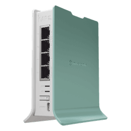 (hAP ax lite) Router WiFi 2.4 Gen6 802.11b/g/n/ax 160mW de potencia, 4 puertos Gigabit