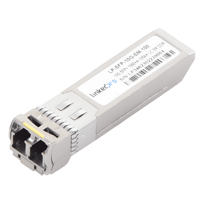 Transceptor Óptico SFP+ (Mini-Gbic) / Monomodo 1550 nm / 10 Gbps / 10GBASE-ZR / Conectores LC/UPC Dúplex / DDM / Hasta 100 km