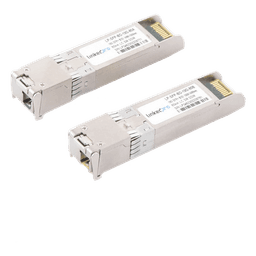 Transceptores Ópticos Bidireccionales SFP+ (Mini-Gbic) / Monomodo 1490 & 1550 nm / 10 Gbps / 10GBASE-BX / Conector LC/UPC Simplex / DDM / Hasta 80 km / 2 Piezas 