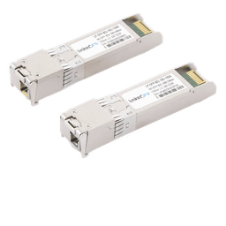 Transceptores Ópticos Bidireccionales SFP+ (Mini-Gbic) / Monomodo 1490 & 1550 nm / 10 Gbps / 10GBASE-BX / Conector LC/UPC Simplex / DDM / Hasta 100 km / 2 Piezas 