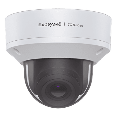 Domo IP para exterior de 8 Megapíxeles con lente varifocal motorizado, WDR 130 dB e IA de intrusión y reconocimiento facial, NDAA