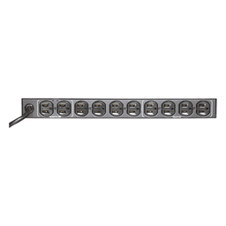 PDU para Rack / 11 Salidas NEMA 5-15R / 15 Amp / 120 Vca / Montaje Horizontal 1U / 19 in / LED de Protección