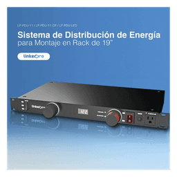 PDU Horizontal / 11 Salidas NEMA 5-15R / 15A / 120 Vca / Rack 19in / 1U / Cable 1.80 m (5.9 ft)