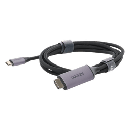 Cable Adaptador USB-C a HDMI / 4K@60Hz / 1.5 m (4.92 ft) / Thunderbolt 3 y 4 / Nylon Trenzado / Aluminio