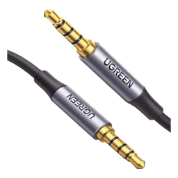 Cable Audio Estéreo / Conector 3.5 mm / TRRS 4 Polos / Doble Blindaje / Nylon Trenzado / 2 m (6.6 ft)