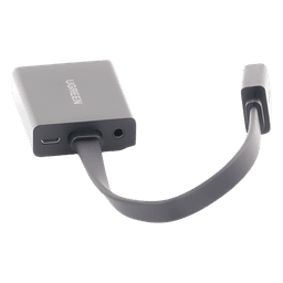 Adaptador HDMI a VGA / Resolución 1080P / Audio 3.5mm / Con Puerto Micro USB para Alimentación / Plug & Play / No Requiere Controlador / ABS / Flexible y Duradero