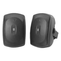 Altavoz de Montaje en Superficie de 2 vias, Woofer 5 in, Tweeter 0.5 in, Semi-Exterior, 6 ohms, Par Color Negro