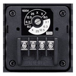 Altavoz de Montaje en Pared / 2 Vías / Woofer 6.5 in (16.5 cm) / Tweeter 1 in (2.54 cm) / IPX3 / 70/100V / 8 Ohms / Color Blanco / Par