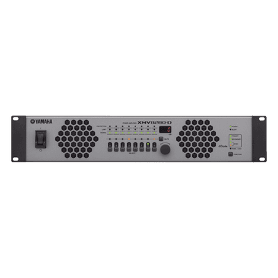 Amplificador de Audio Multicanal con Conexión Análoga / DANTE | 8 Canales, 280W | 8 OHMS | 70/100V
