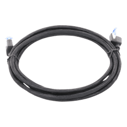 Cable Ethernet Cat8 CLASS F/FTP Redondo con Malla de Nylon 2 Metros (6.56 Pies)