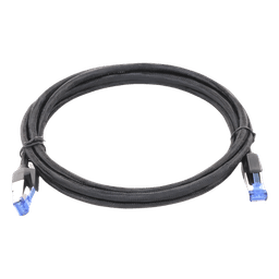 Cable Ethernet Cat8 CLASS F/FTP Redondo con Malla de Nylon 2 Metros (6.56 Pies)