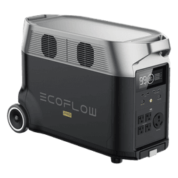 Estación de Energía Portátil DELTA PRO 3600Wh Litio LFP / 5 AC 3600W (7200W Pico) / 2 USB-C 200W / Capacidad para Aumentar Respaldo / Cargador de Coche 10A a 12.6V / Conectividad WiFi y Bluetooth (App) / Carga Solar 1600W Max.