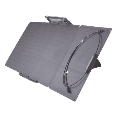 Módulo Solar Portátil y Flexible de 100W Recomendado para Estaciones Portátiles EFD330, EFD350 ó EFD500 / Ajuste de Ángulo / Carga Eficiente / Incluye Cable XT60 a MC4