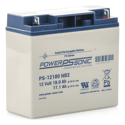 Batería de Respaldo AGM/VRLA / 12V / 18AH / Terminales NB2 / Vida Útil 5 Años / Libre de Mantenimiento