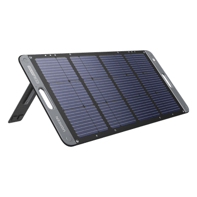 Panel Solar Plegable 100W / Recomendado para el Power Station Portable de 600W UGREEN /  Alta Eficiencia de Conversión / Alineación Inteligente de la Luz Solar / Resistente Al Agua Y Duradero / Incluye Cable XT60 Macho a Macho 2m.
