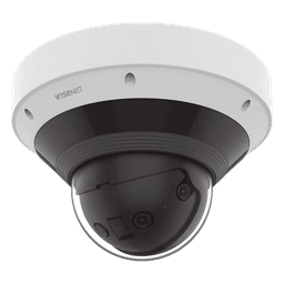 Cámara Panorámica Multisensor 8 MP / Visión hasta 209° / Análisis con inteligencia artificial / Detección Persona-Vehículo / WiseNR II y WiseStream III / WDR 120dB / IR 20 mts / IP66 / IK10 / NEMA 4X