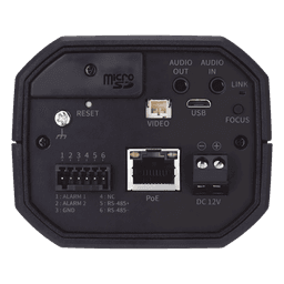 Camara Profesional 6MP con IA  / P-Iris / WDR 120dB / H.265 / Ranura SD / WiseStream II