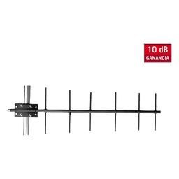 Antena base UHF, direccional, rango de frecuencia 406 - 430 MHz